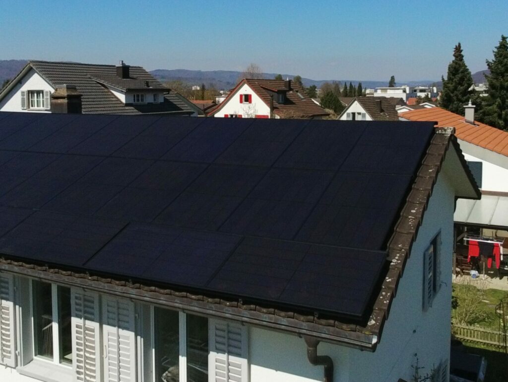 Solarzellen Einfamilienhaus