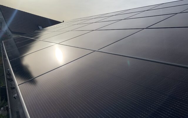 Solarpanels auf Dach